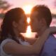 Pink is in! Gorgeous Creative Engagement Photography of Couple at Sunset