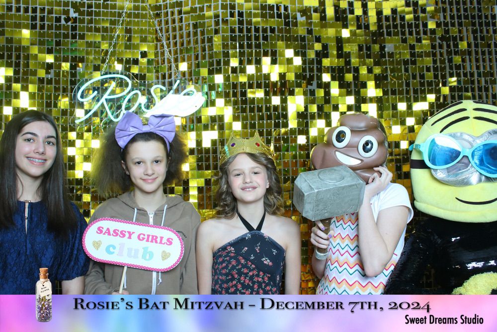 Photo Booth Rent Rosie Bat Mitzvah Cbi Millburn Nj 0001